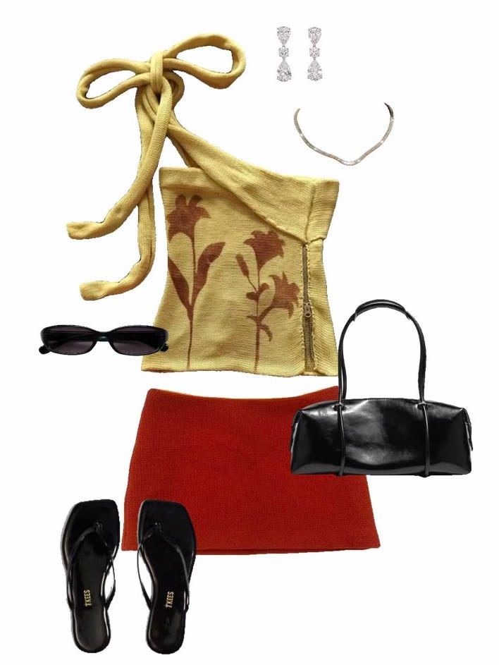 Euro summer night out — dressed for a long evening in the heat