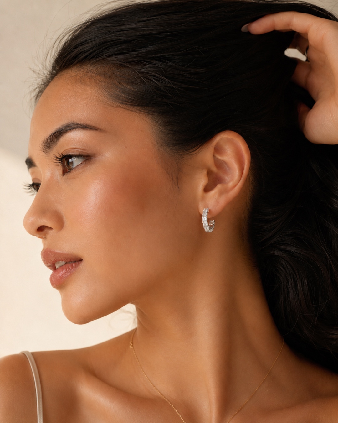 The Angelina 5ct Emerald Hoops